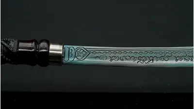 Détail de la poignée de la petite épée