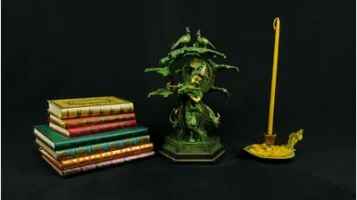 Krishna béni n°2 jouant de la flûte sous un arbre en laiton