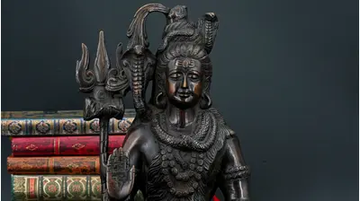 Détail du visage de Shiva