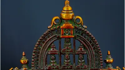 Détail de l’arche du sanctuaire de Mahavira