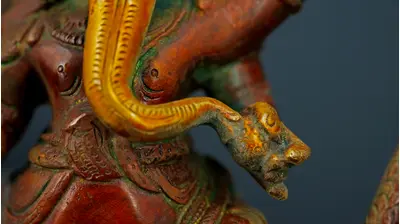 Détail de l’appui de Ganesh sur Kalinga