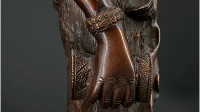 Statue bénie de Shiva provenant de Delhi, en Inde, détail complémentaire n°4