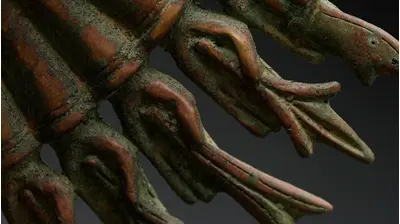 Statue bénie d’Avalokiteshvara aux 1 000 bras en laiton, détail complémentaire n°21