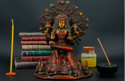Statue bénie de Dhakshinamurti, Esprit du Sud, en laiton