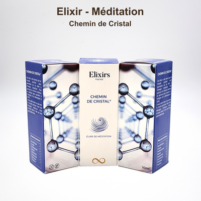 Coffret Chemin de Cristal ouvert avec ses flacons