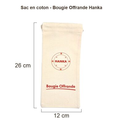 Sac en coton Hanka pour bougie – modèle 2