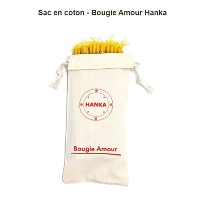 Sac en coton Hanka pour bougie – modèle 13