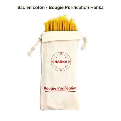 Sac en coton Hanka pour bougie – modèle 9