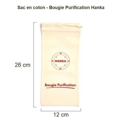 Sac en coton Hanka pour bougie – modèle 10