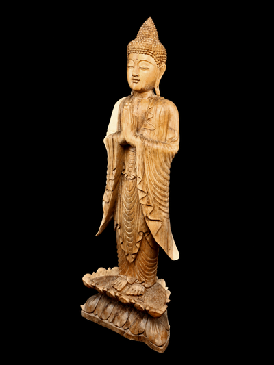 Statue sacrée bénie – Bouddha – Sérénité Céleste – 153 cm, vue complémentaire n°3