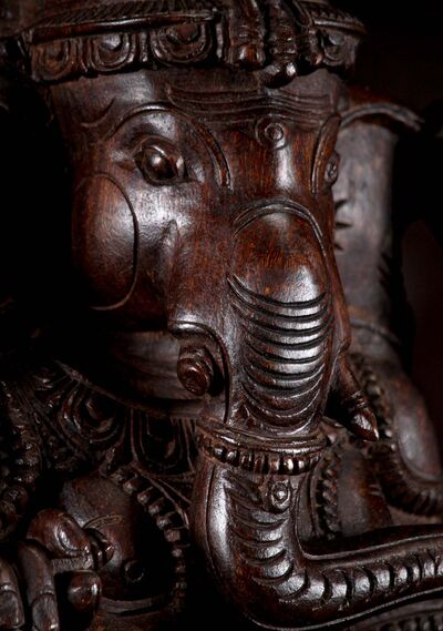 Statue sacrée bénie – Grand Ganesh – 92 cm, vue complémentaire n°7