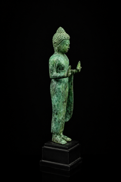 Statue sacrée bénie – Bouddha de la Protection, vue complémentaire n°3