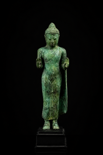 Bouddha béni de la Protection réalisé à la cire perdue