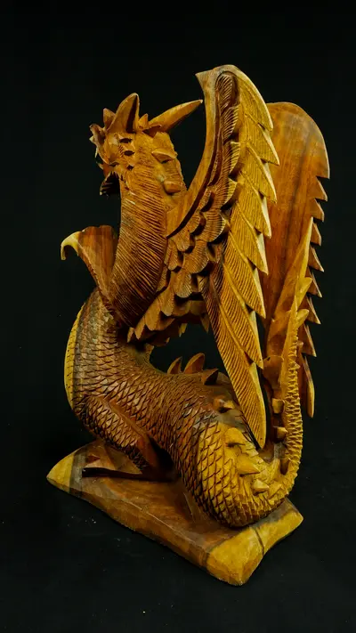 Statue sacrée bénie – Dragon 50 cm n°1, vue complémentaire n°5