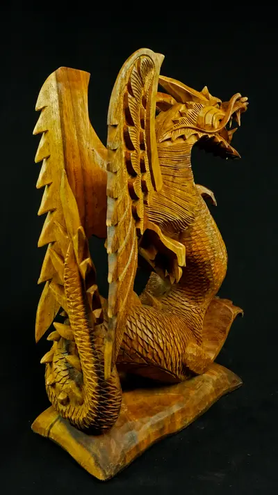 Statue sacrée bénie – Dragon 50 cm n°1, vue complémentaire n°7