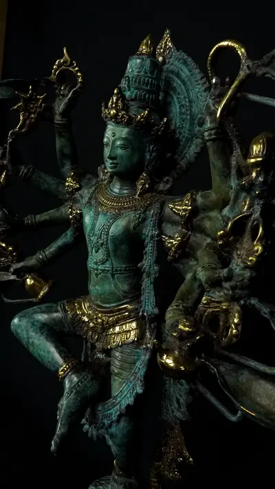Statue sacrée bénie – Lakshmi n°2, vue complémentaire n°7