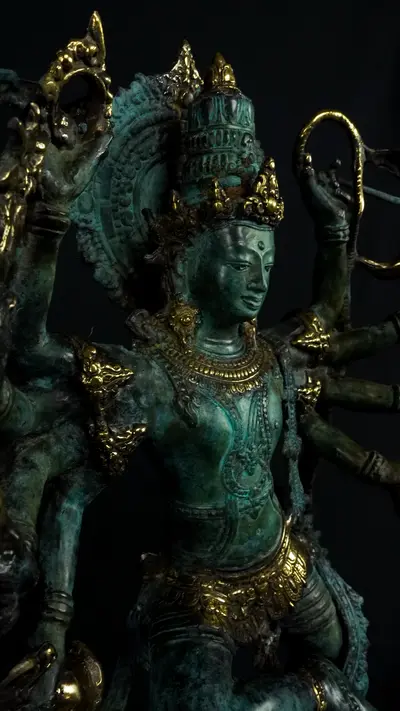 Statue sacrée bénie – Lakshmi n°2, vue complémentaire n°9