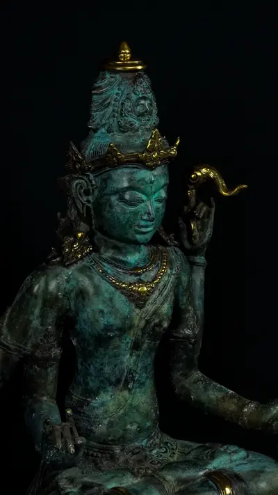 Détail des visages et des bras de Brahma n°2