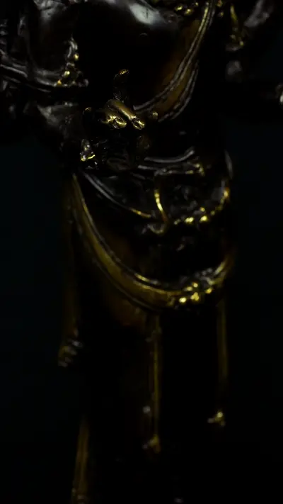 Statue sacrée bénie – Gardien de la sagesse, détail sculpté n°9