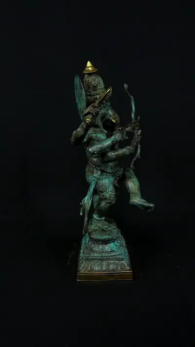 Ganesh n°1 en laiton, profil gauche