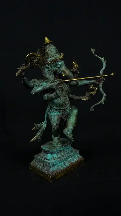 Statue sacrée bénie – Ganesh n°1 – 39 cm, vue complémentaire n°9