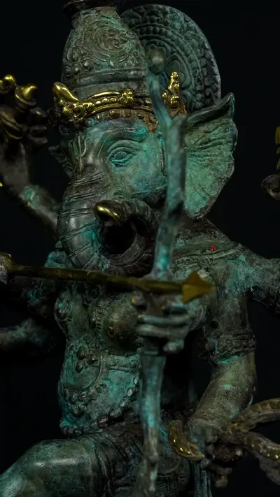 Détail du visage de Ganesh n°2