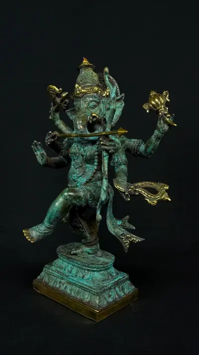 Statue sacrée bénie – Ganesh n°3 – 39 cm, vue complémentaire n°5