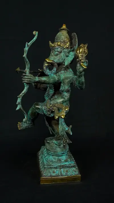 Statue sacrée bénie – Ganesh n°3 – 39 cm, vue complémentaire n°6