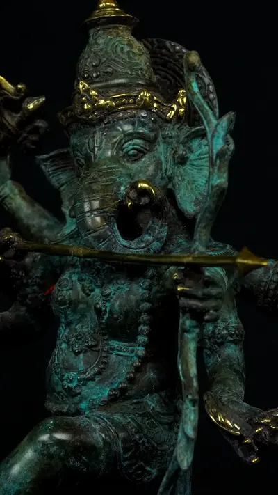 Détail du visage de Ganesh n°3
