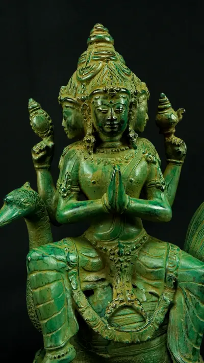 Statue sacrée bénie – Brahma n°3, détail sculpté n°4