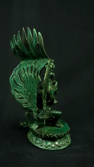 Statue sacrée bénie – Vishnu sur Garuda n°2, vue complémentaire n°4