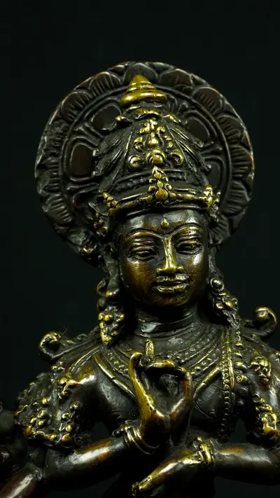 Détail du visage de Shiva Nataraja n°2