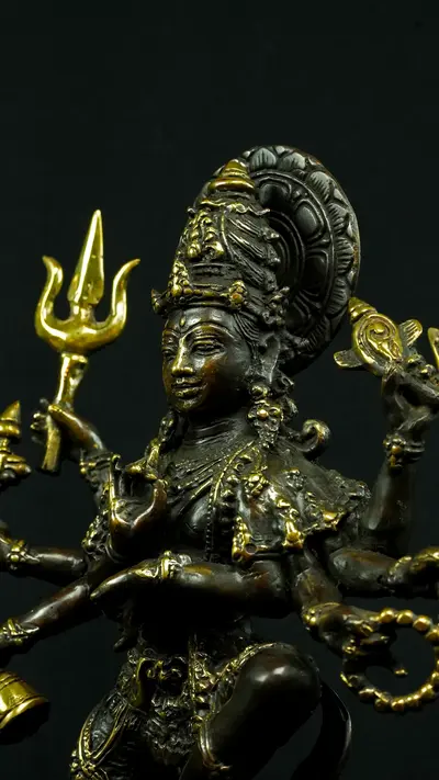 Statue sacrée bénie – Shiva Nataraja n°2 – 34 cm, vue complémentaire n°3