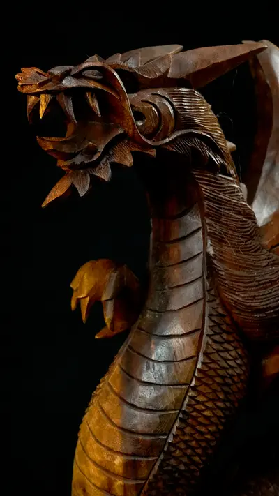 Détail de la tête du Dragon béni n°3