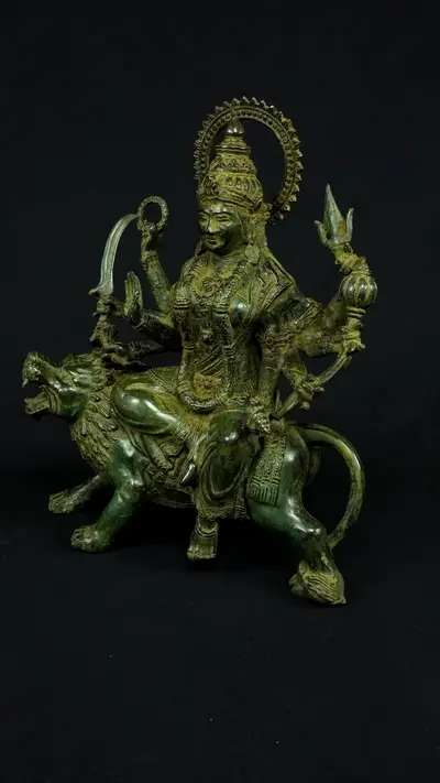 Statue sacrée bénie – Durga aux 8 bras n°1, vue complémentaire n°9