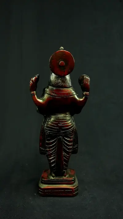 Dhanvantari béni n°2 en laiton, vue arrière