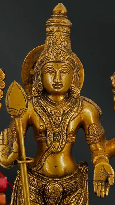 Détail du visage de Murugan