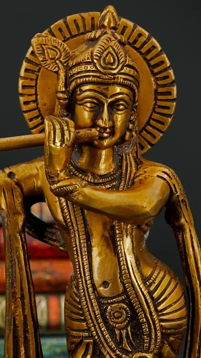 Statue sacrée bénie – Krishna, vue complémentaire n°4