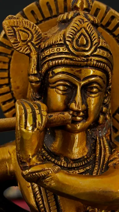 Statue sacrée bénie – Krishna, vue complémentaire n°5