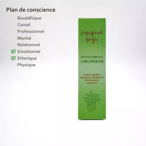Révélez les aspects cachés de vous-même grâce à l'encens Tara verte, un précieux outil pour le développement personnel.