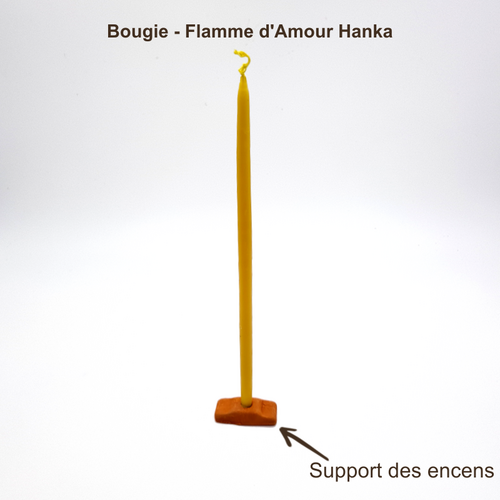 Flamme d'Amour - Embrasez votre intérieur d'une énergie bienfaisante avec cette bougie imprégnée d'Amour universel