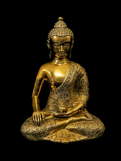 Bouddha béni de la Médecine n°3 en laiton